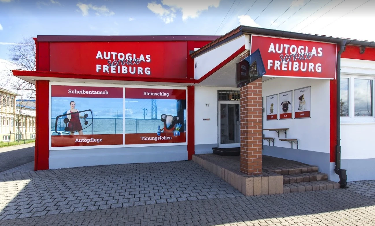 Autoglas Service Freiburg – Werkstattgebäude in der Carl-Mez-Straße